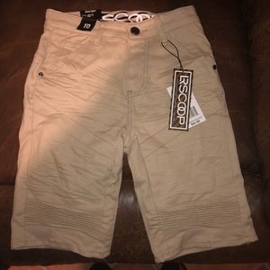 LRScoop Boys Sz.10 Moto Denim Shorts NWT